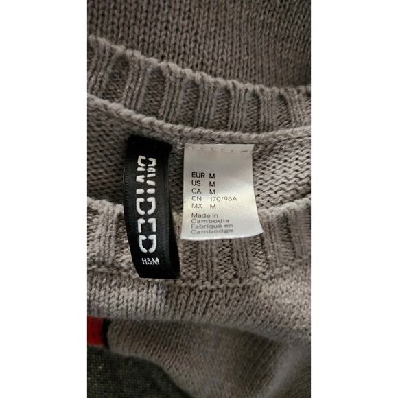 Divided H&M Womens Medium Ugly Christmas Sweater Call Me On My ELF phone Santa - Picture 5 of 5